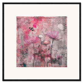 Gerahmter Kunstdruck Verspielte Wildblumen