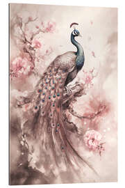 Cuadro de plexi-alu Peacocks Nostalgic Flower Garden