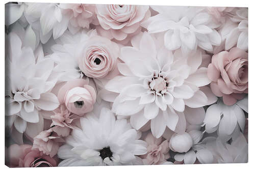 Tableau sur toile Pastel Flower Dreams