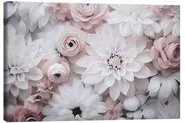 Tableau sur toile Pastel Flower Dreams