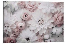 Magnettafel Pastellfarbene Traumblumen