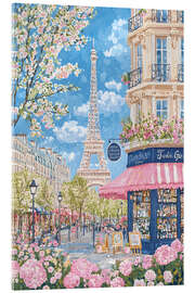 Akryylilasitaulu Paris in Spring - Peter Roder
