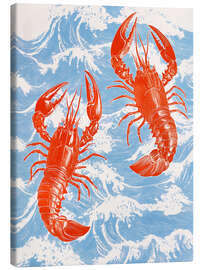 Canvas print Red Lobster and Sea - Frank Daske