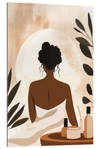 Galleriataulu Boho woman in the bathroom