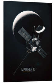 Akrylglastavla Mariner 10 - Mercury 1974