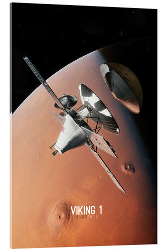Akryylilasitaulu Viking 1 - Mars 1976