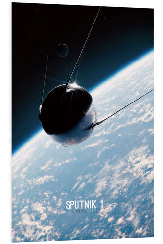 Cuadro de PVC Sputnik - Earth 1957