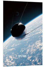 Cuadro de PVC Sputnik - Earth 1957