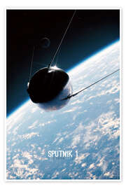 Poster Sputnik - Earth 1957