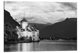 Alubild Schloss Chillon am Genfersee in der Schweiz