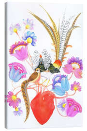 Leinwandbild Blumenflirt - Tetiana Savchenko