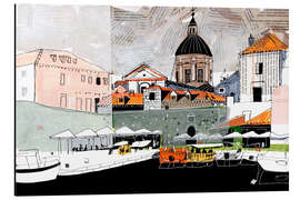 Tableau en aluminium Dubrovnik Old Town, Croatia - Anastasia Mamoshina