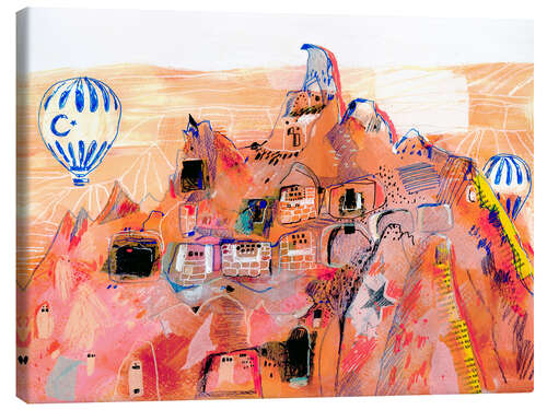 Canvas print Hot Air Ballon Flight in Cappadocia, Turkey