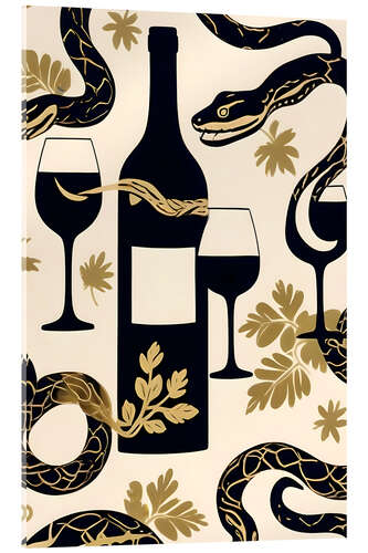 Stampa su vetro acrilico Snakes & Wines