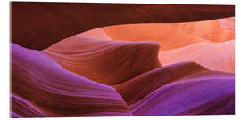 Acrylic print Colourful Waves of Stone