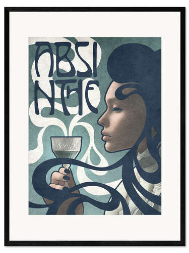 Impresión de arte enmarcada Absinthe