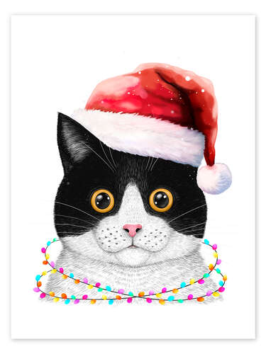 Póster Santa Cat