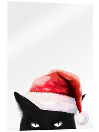 Tableau en verre acrylique Bad Santa - Valeriya Korenkova