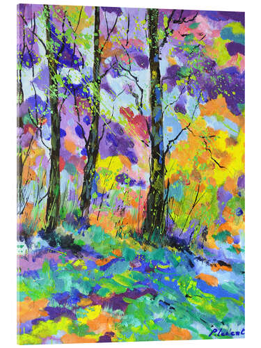 Quadro em acrílico Colourful wood