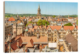 Holzbild Oxford Stadtansicht - Olaf Protze