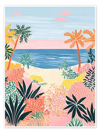 Reprodução Decorative Exotic Beach Landscape - Frank Daske