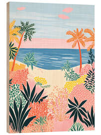 Holzbild Dekorative Exotische Strand-Landschaft - Frank Daske