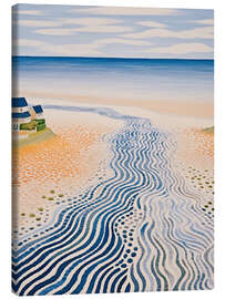 Lienzo Sea and beach at low tide, Brittany - Frank Daske