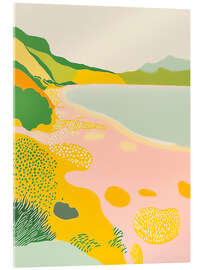 Quadro em acrílico Pink Beach Maritime Beach Landscape - Frank Daske
