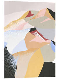 Acrylic print Mountain - Abstract Minimal Art I