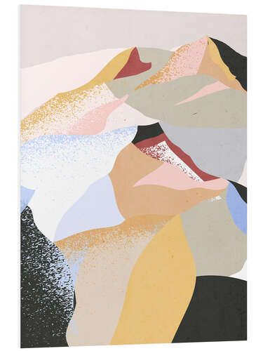 Foam board print Mountain - Abstract Minimal Art I