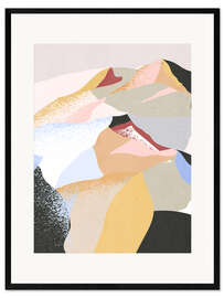 Framed art print Mountain - Abstract Minimal Art I