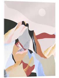 Acrylic print Mountain - Abstract Minimal Art II
