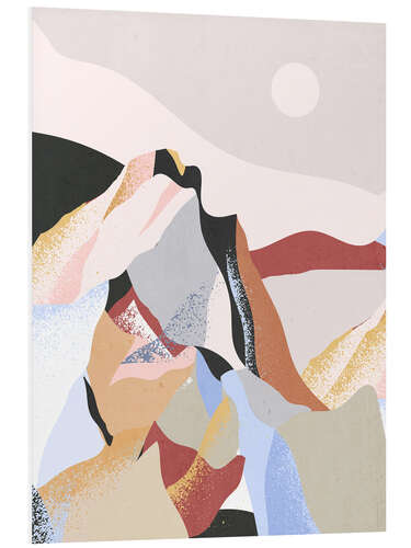 Foam board print Mountain - Abstract Minimal Art II