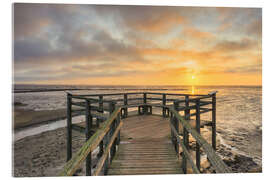 Tableau en verre acrylique Viewing platform on Amrum - Michael Valjak