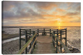 Canvas print Viewing platform on Amrum, Germany - Michael Valjak