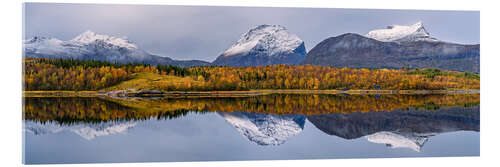 Acrylglasbild Herbst an der Helgelandsküste in Norwegen