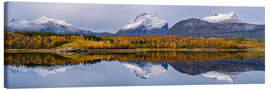 Tableau sur toile Autumn on the Helgeland coast in Norway - Achim Thomae