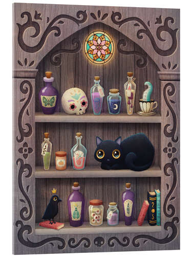 Cuadro de metacrilato Cute Halloween cat