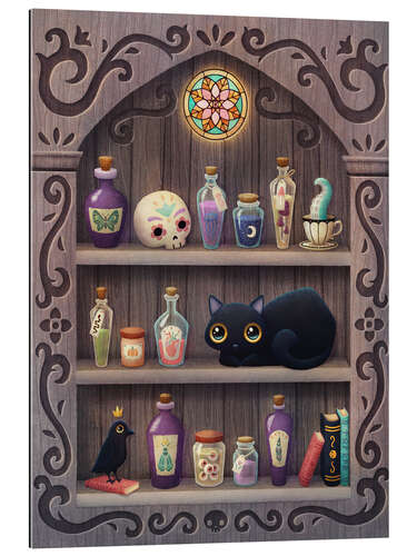 Stampa su plexi-alluminio Cute Halloween cat