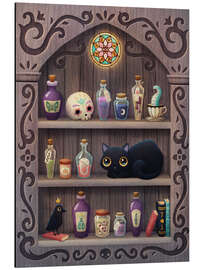 Magnettafel Süße Halloween-Katze