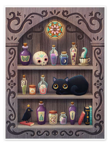 Poster Cute Halloween cat