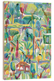 Cuadro de madera California Garden - Charles Harker