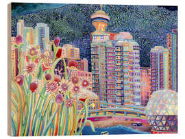 Cuadro de madera A Bouquet for Vancouver - Josh Byer