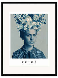 Inramat konsttryck For Frida with border