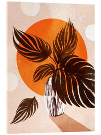 Tableau en verre acrylique Leaves Composition - Ekaterina Koroleva