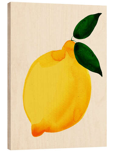 Hout print Lemon