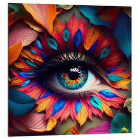 Aluminium print Woman's eye in macro - Mark Ashkenazi
