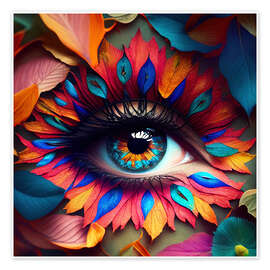 Wall print Woman&#039;s eye in macro - Mark Ashkenazi