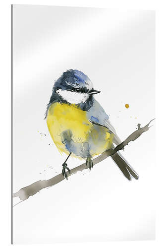 Gallery print Watercolour Bluetit