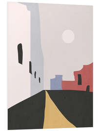 Hartschaumbild Straße Abstrakt